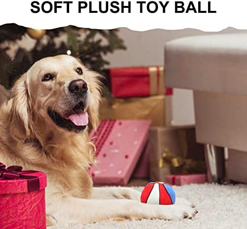 Топки за играчки за кучета TONYFY - Дъвченето Плюшено Баскетбол за кучета, Мек Писклив топка за домашни любимци, пълни