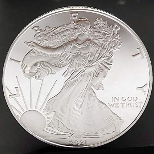 BESPORTBLE 2 елемента 2021 Американска Монета от Сребро Орел, Американска са подбрани Монета на САЩ, Възпоменателна Монета