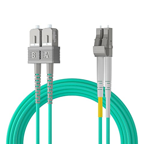 Оптичен кабел OM3 LC-SC - 10 GB, 40 GB Оптични кабели мулти-режим Дуплекс - 1 м. (3,3 фута) - като 50 / 125μm микрона