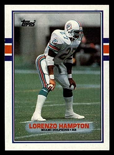 1989 Topps 298 Лоренцо Хамптън Маями Долфинс (Футболна карта) в Ню Йорк/MT Делфините Флорида