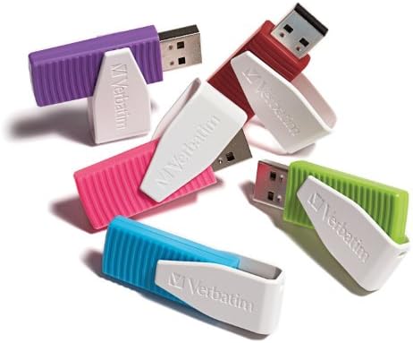 Отточна тръба на шарнирна връзка USB-памет Verbatim обем 16 GB - Червен (49814)