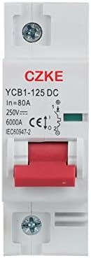 SNKB YCB1-125DC 1P MCB 6000kA Спукване на способността на 27 мм Минимална автоматичен прекъсвач 80A/100A/125A (Цвят: 1P, размер: 125A)