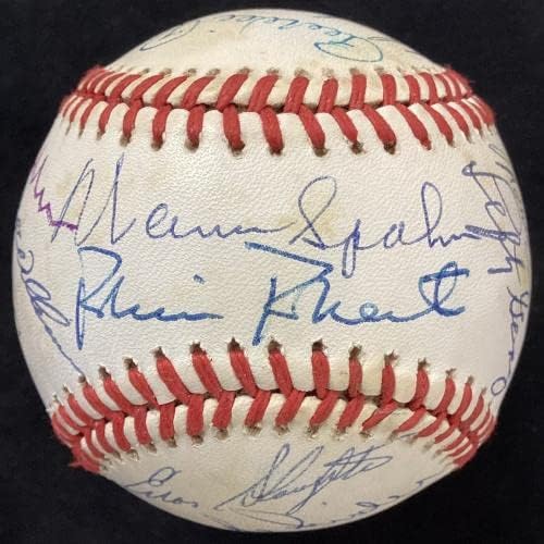 Зала на славата бейзбол подписа ЭБГА Уилямс Куфакса Мэйса +21 Автограф Хофа JSA - Бейзболни топки с автографи