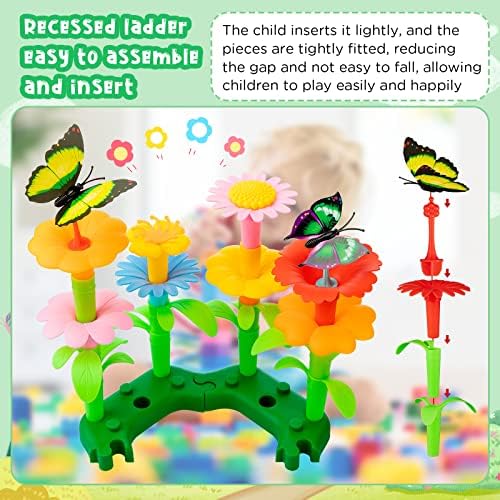 Honoson 296 бр., играчки за строителството на Цветята градина за Момичета, Играчки за деца, Подаръци, Определени за строителство