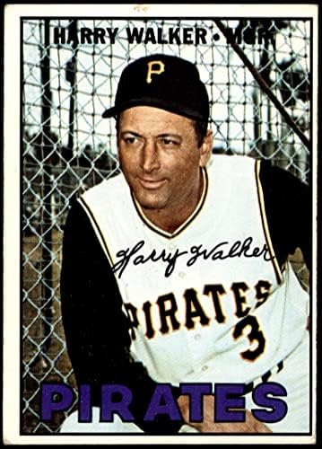 1967 Topps # 448 Хари Уокър Питсбърг Пайрэтс (Бейзболна картичка) ЧЕСТНО пирати