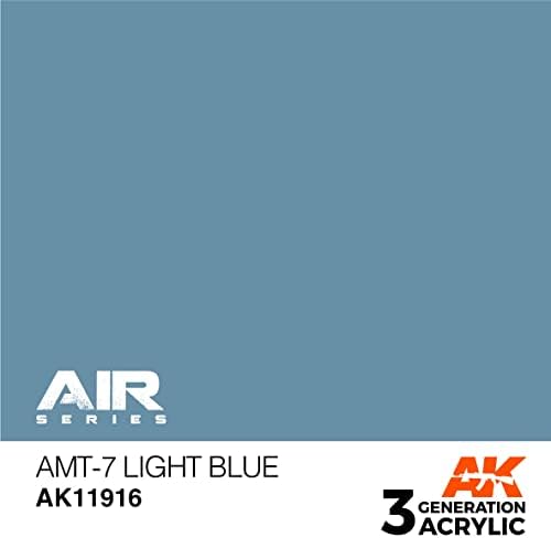 Акрилни бои AK 3Gen въздухоплавателни средства AK11916 АМТ-7 Светло син цвят (17 мл)