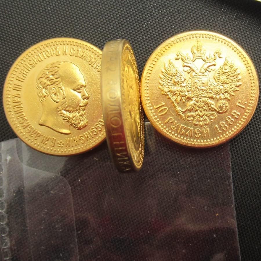 Руски паметни монети с номинална стойност от 10 лв. (1886-1894) 9 модели, Допълнително Чуждестранна копие, Златни Възпоменателни