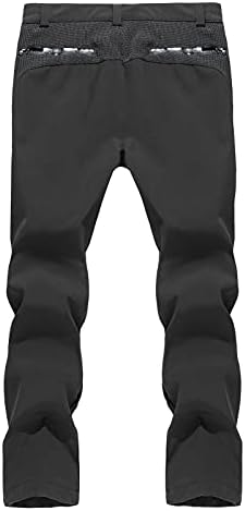Мъжки Туристически панталони TACVASEN Водоустойчив Ски Панталони с Повишен Колене на Руното лигавицата с 4 Джоба с цип