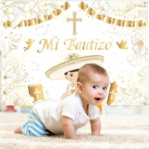 Mi Bautizo Фоново Украса, на Фона на Първо Причастие, Божието Благословение, Украса за парти в чест на Кръщението, Аксесоари