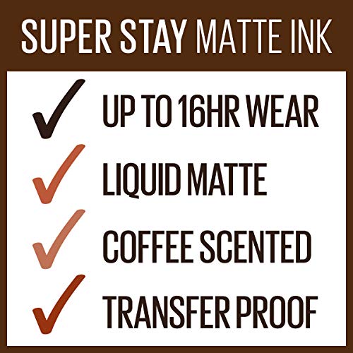 Течна червило на Maybelline New York SuperStay Matte Ink, Кафе издание, Мока Inventor, 0,17 Грама