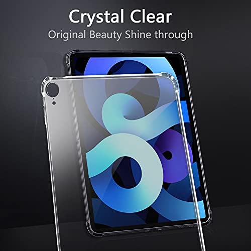 Калъф HUIKWAN Clear Diamond за 10,9 iPad Air 5-то поколение Case 2022 /iPad Air 4-то Поколение Case 2020, [Не пожълтяват]