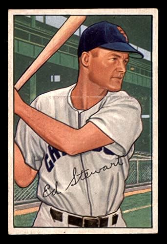 1952 Боуман № 185 Ед Стюарт Чикаго Уайт Сокс (бейзболна картичка), БИВШ играч на Уайт Сокс