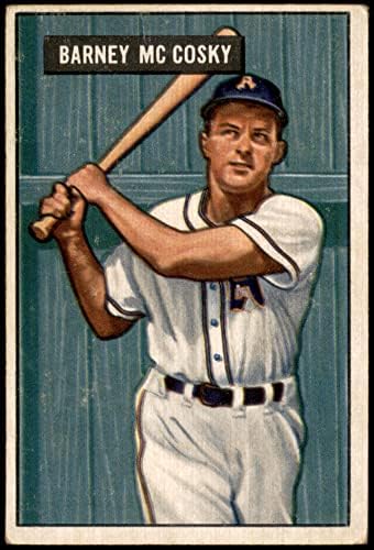 1951 Боуман # 84 Барни Маккоски Филаделфия Атлетикс (Бейзболна картичка) VG Athletics