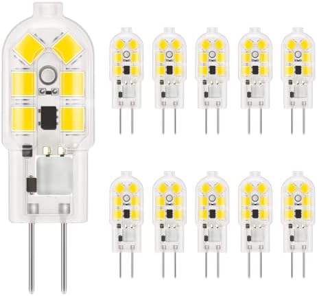 Led лампа DiCUNO ProOE G4 Мощност 20 W, еквивалентна 12, двухконтактные лампи JC мощност 1,5 Вата, Дневен Бял 5000 ДО