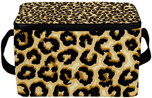 Фланец Обяд-Бокс, Изолирано Кутия за Bento за Мъже И Жени И за Възрастни, многократна употреба Ведерко за Обяд с пагон Gold Leopard