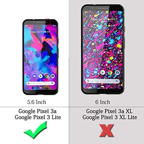 Калъф Google Pixel 3a, Калъф Pixel 3 Lite, Booceicd [Каишка за китката] Луксозен Защитен калъф-портфейл от изкуствена