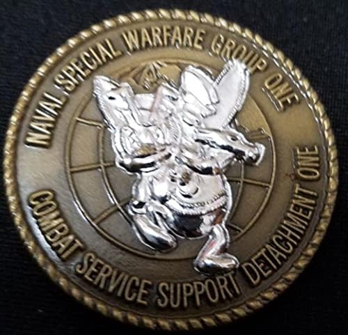 Специална бойна група на ВМС на САЩ 1 Единица подкрепа на бойна служба 1 NSWG-1 CSSD-1 Командирская монета на повикване