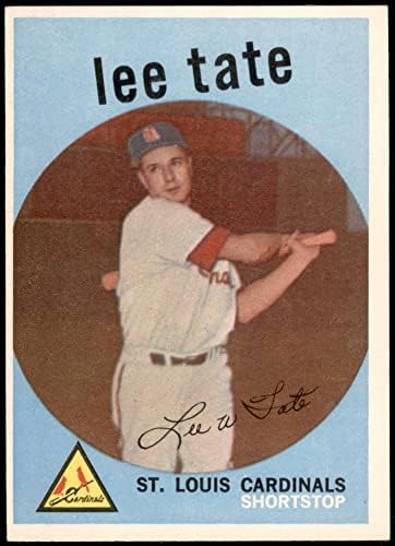 1959 Topps 544 Ли Тейт Сейнт Луис Кардиналс (Бейзболна картичка) EX/MT Кардиналите