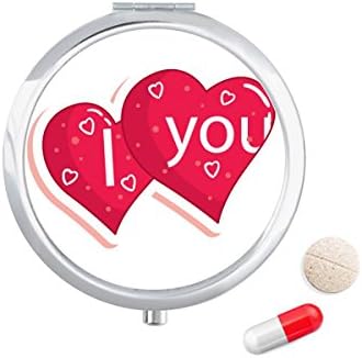 Ден На Свети Валентин Двойно Сърце Калъф За Любовните Хапчета В Джоба Кутия За Съхранение На Лекарства Контейнер Опаковка