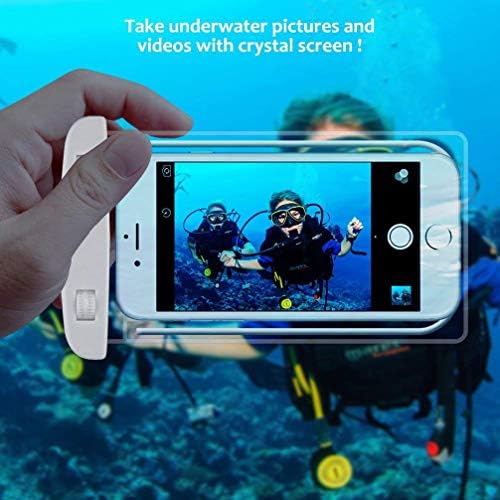 (4 опаковки) Универсален водоустойчив калъф за мобилен телефон до 6.0 , напълно прозрачен подводен суха чанта