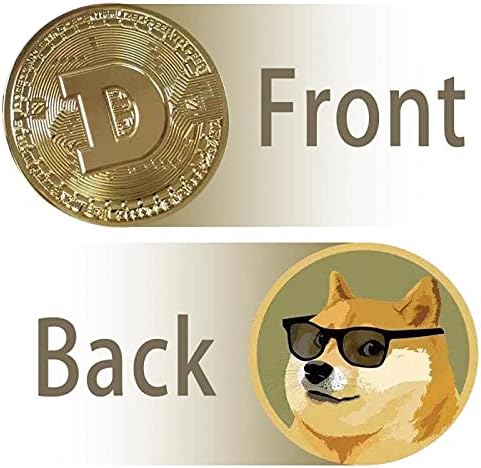 Креативен спомен Dogecoin Позлатена монета Възпоменателна монета Чудесен физически подарък, който може да събира Златна