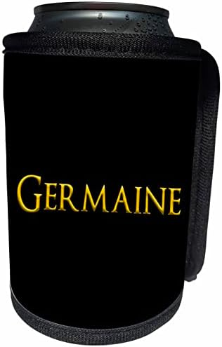 3дРоза Жермен популярно женско име в Америка. Свети жълт цвят. - Опаковки за бутилки-охладители (cc-365114-1)