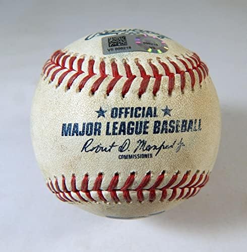 2022 Милуоки Брюэрз Използвани Бейзболни топки Мат Буш Към Гарет Хэмпсон Трейо HBP - Използваните Бейзболни топки