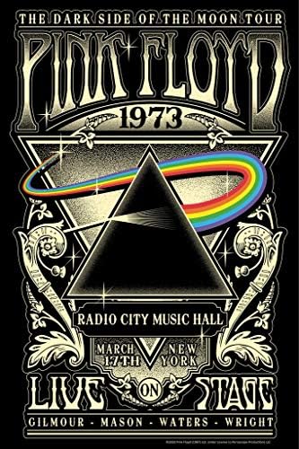 Пирамида на Америка Пинк Флойд Тъмната страна на Луната Обиколка 1973 Radio City Music Hall на Живо Музика Ретро Ретро