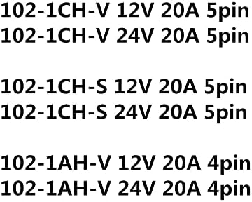 Реле 102-1CH-V 102-1CH-S 102-1AH-V 12V 24VDC 20A 4/5pin - (Цвят: 1 бр.-, Размер: 102-1AH-V 24V 4pin)