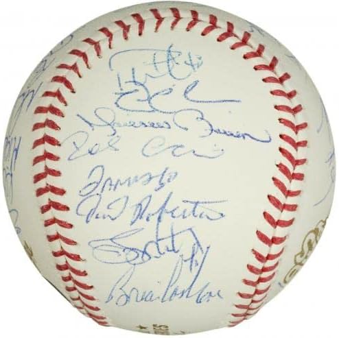 2009 Отбор Ню Йорк Янкис подписа договор със Световната поредица от бейзбол Дерек Джетера PSA DNA COA - Бейзболни топки