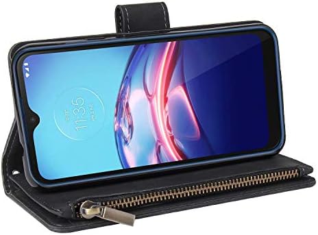 Калъф за телефон LBYZCASE за [Moto E 2020 г.], една чанта-портфейл Moto E 2020/Moto E7, Луксозен Кожен калъф-книжка с