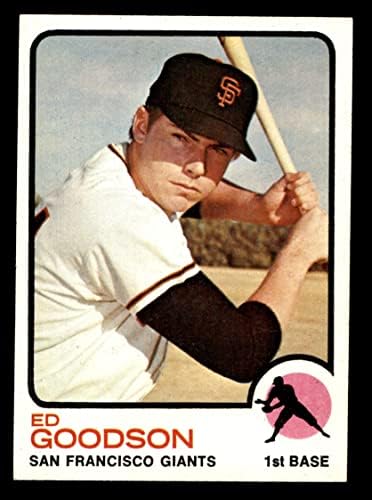 1973 Topps 197 Ед Гудсон Сан Франциско Джайентс (бейзболна картичка) Ню Йорк / MT Джайънтс