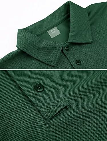 Мъжка риза с къси ръкави MAGCOMSEN Quick Dry Performance С Къс ръкав, Тактически Ризи, Риза за голф от Джърси Pique