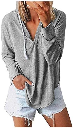 Жена Пуловер с V-образно деколте и Дълъг ръкав, Пуловер с V-образно деколте и Дълъг ръкав, Потници, Тениска, Пуловер, Блузи, Потници