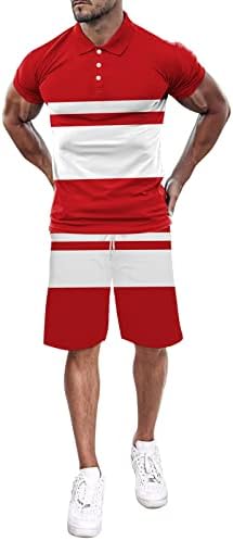 Мъжки Летни Всекидневни Комплекти С Къси панталони, Модна Тениска За Бягане с Къс Ръкав и Къс Спортен Костюм, Удобно