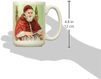 3дроз Юлий II, папа римски От 1503 до 1513 година, Гравиране EU16 PRI0098 Керамична чаша Prisma, 15 Грама