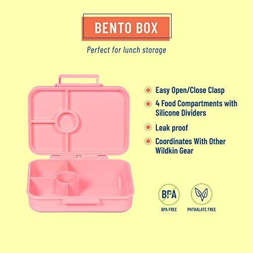 Скоба за деца Wildkin в опаковка за обяд с кутия за Bento (Коне)