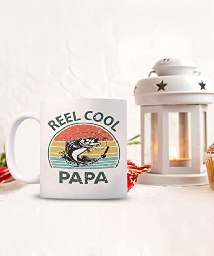 Кафеена Чаша за Reel Cool Papa за Деня на бащата, най-Добрите Подаръци на папата от Внук или Внучка, Чаша-Подарък на