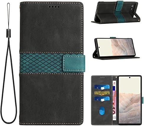 Флип-надолу капачката Mavis's Дневник за Google Pixel 6a, една чанта-портфейл с държач за карти, тънък защитен калъф-награда