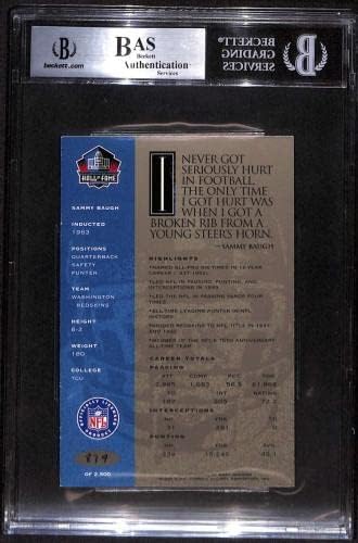 5 Сами Бо - 1998 Ron Mix HOF Платина Футболни картички Autos (Звезда) оценката на БГД Футболни топки с автографи