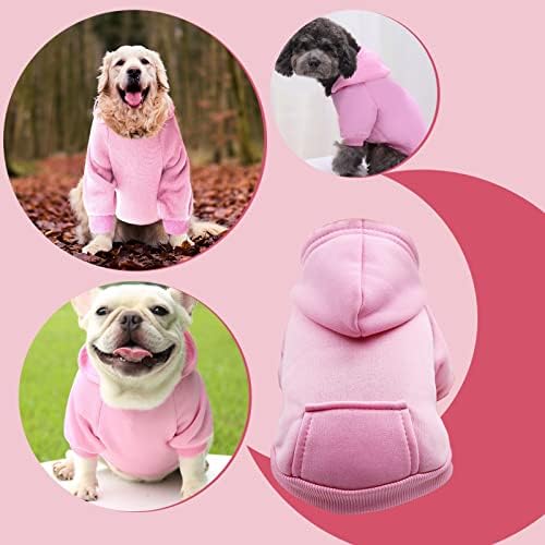 Ruio Pet Dog Класически Трикотажный Пуловер с качулка за куче, Пуловер, Дрехи Есен-Зима, за момчетата-Кучета, Средният