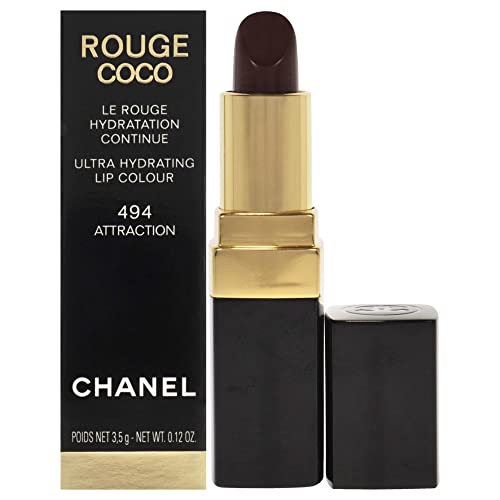 Ультраувлажняющий Цвят за устни Chanel Rouge Coco - 494 Дамски Червило Привличането 0,12 грама