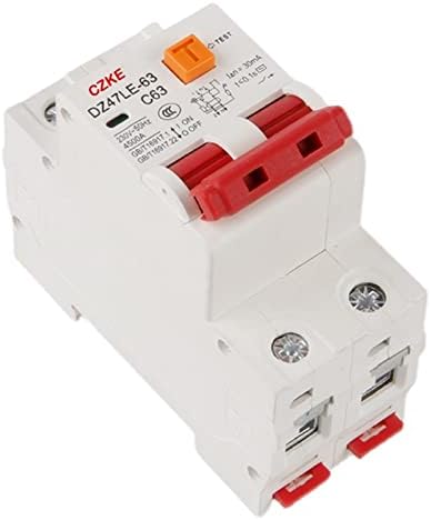 Автоматичен прекъсвач SCRUBY 230V 50/60 Hz RCCB MCB 30 ma за защита от остатъчен ток и изтичане на 6/10/16/20/25/32/40 А (Цвят: N 1P, размер: 50A)