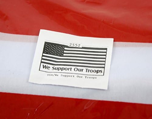 Банер с флага на сащ размера на 3x5 инча Ние подкрепяме нашите войски