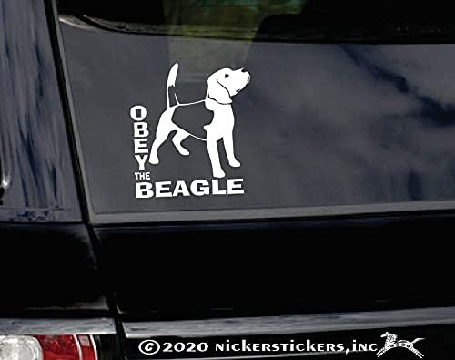 Подчиняйся Кучето Бигъл Vinyl Стикер На Прозореца Автопоэтика Стикер