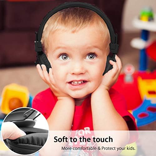 Безжични Bluetooth слушалки Aitalk Kids, Безопасни за децата, с ограничение на силата на звука 75 db, 85 db, 94 db, Жични