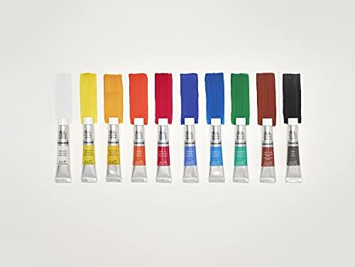 Комплект дизайнерски гуашевых бои Winsor & Newton, 0,4 течни унции (опаковка от 10 броя), 10 цвята