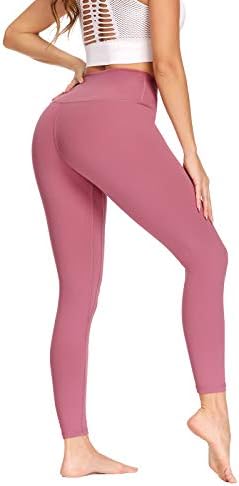 Дамски панталони за йога с висока талия Ronanemon, Гамаши, с джоб, 4-лентови еластични спортни панталони с контрол на