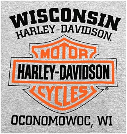 Мъжки Пуловер Harley-Davidson Crew Sweatshirt H-D Уили G Skull Сив 30296655