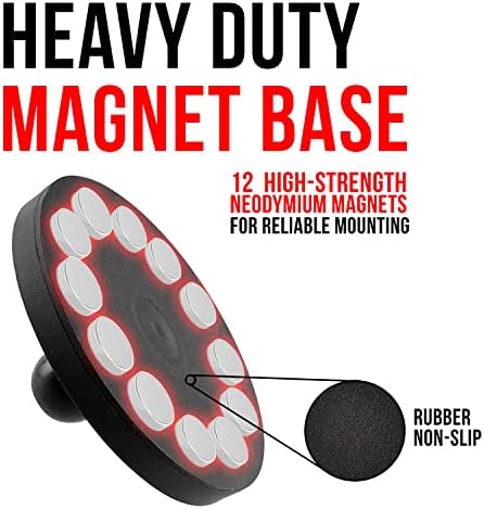 Търговска притежателя на таблета Tackform FIT MAG за фитнес оборудване - Сверхпрочная магнитна основа - Метална ръкохватка